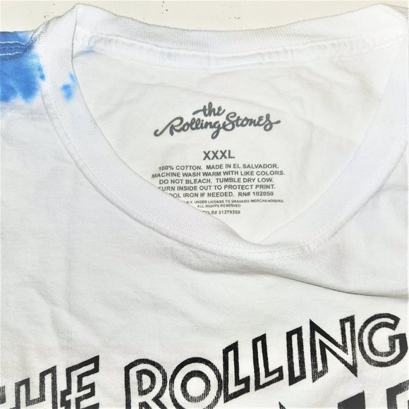 Rolling Stones Nailed Tongue Tie Dye rock Official T-Shirt XXXL 3XL fits 4XL NWT - Picture 4 of 4